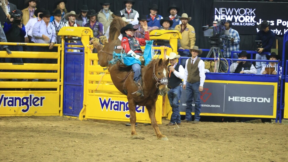 Bareback Rider Jess Pope Wins First Gold Buckle, Third Straight NFR