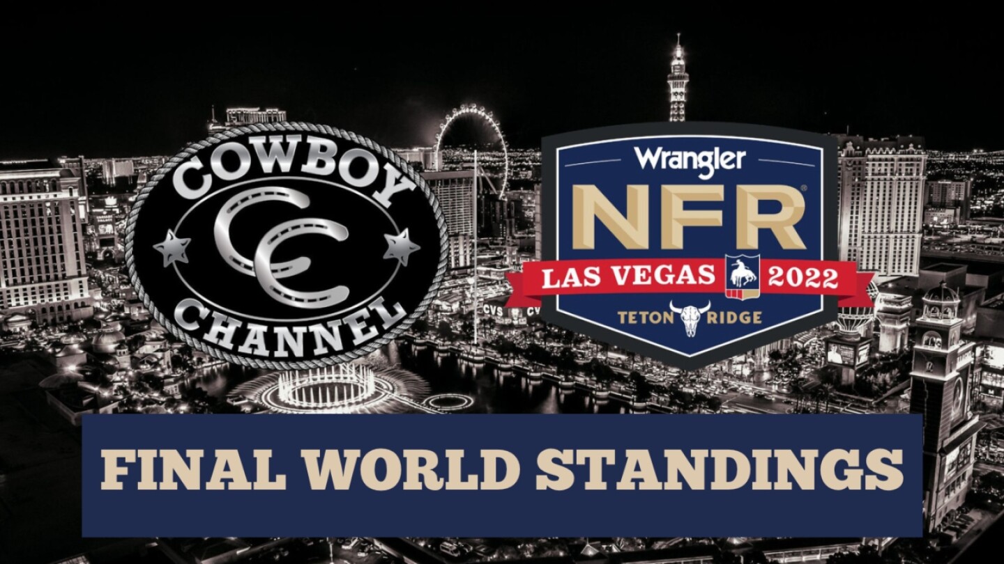 Final 2022 PRCA World Standings The Cowboy Channel