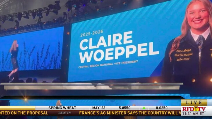 FFA Today: Meet National FFA Central Region Vice President Claire ...
