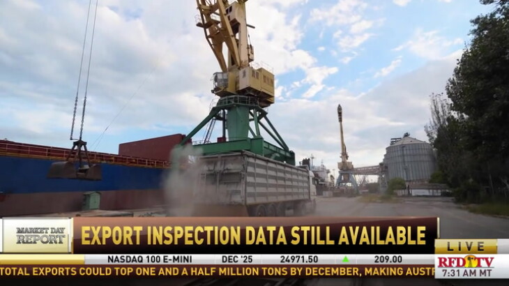 Export Inspection Data Still Flowing Despite Government Shutdown - RFD