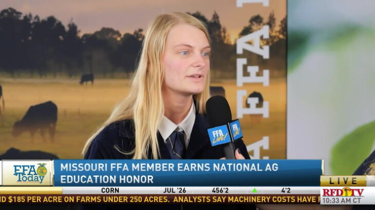 FFA Today: Missouri FFA Student Earns National Ag Honor - RFD