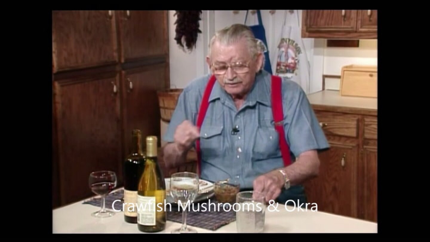 Justin Wilson Eazy Cookin' Okra and Crawfish and Mushrooms RFDTV
