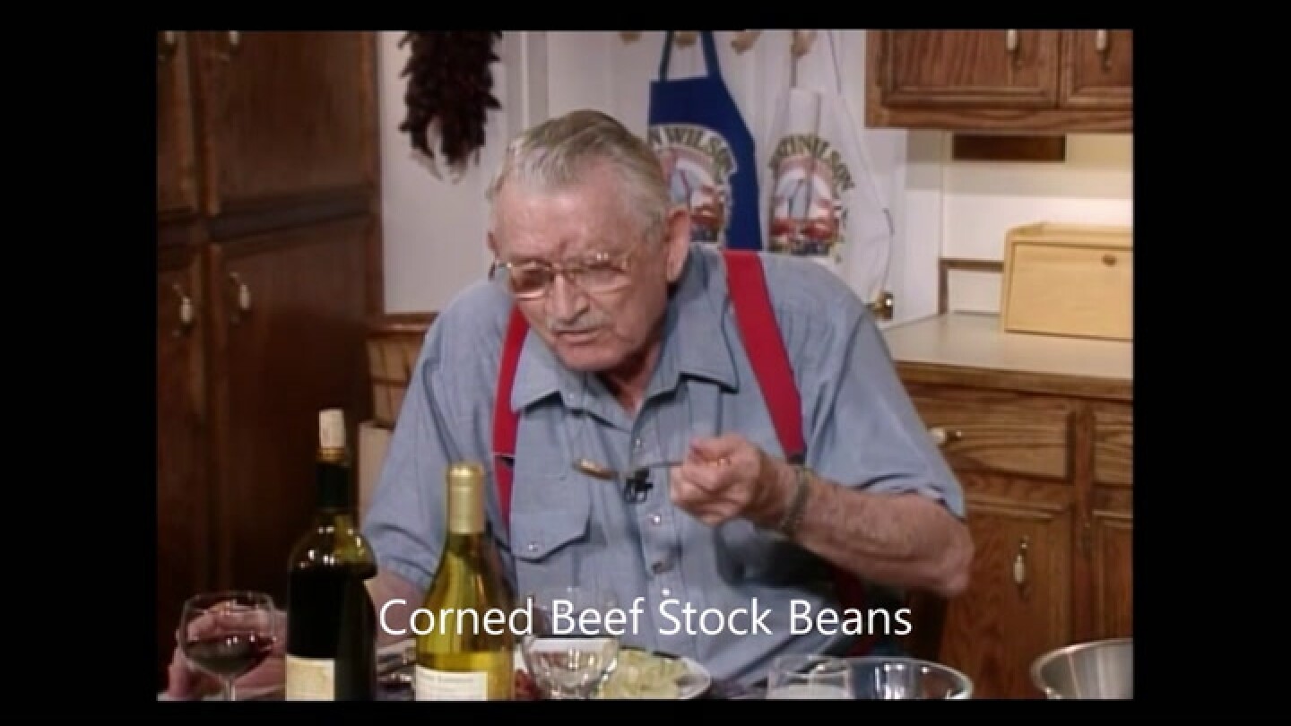 Justin Wilson Eazy Cookin' How to cook Cajun beans RFDTV